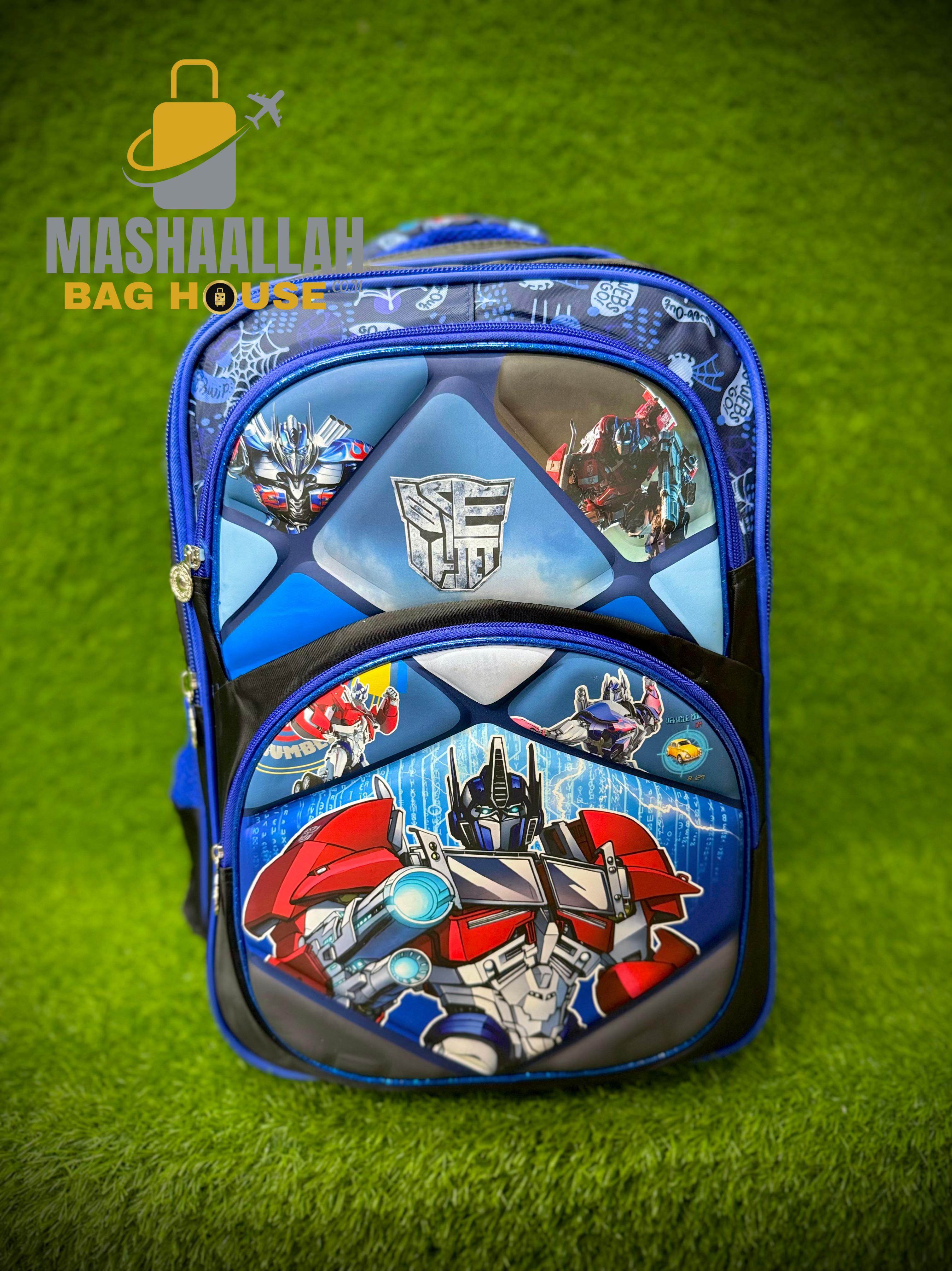 kids school character bag
