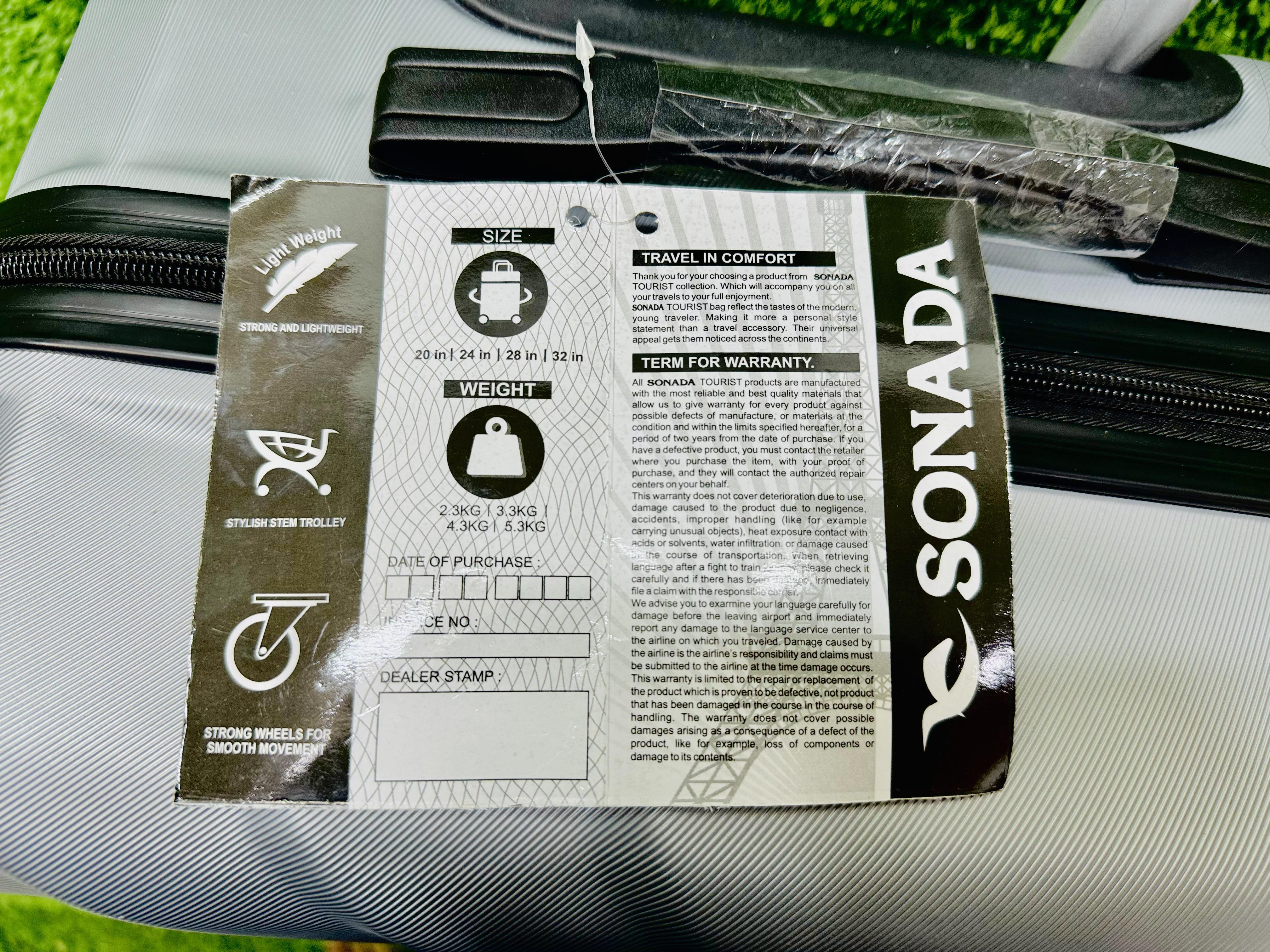 Sonada 3 Piece Hardside Luggage Set