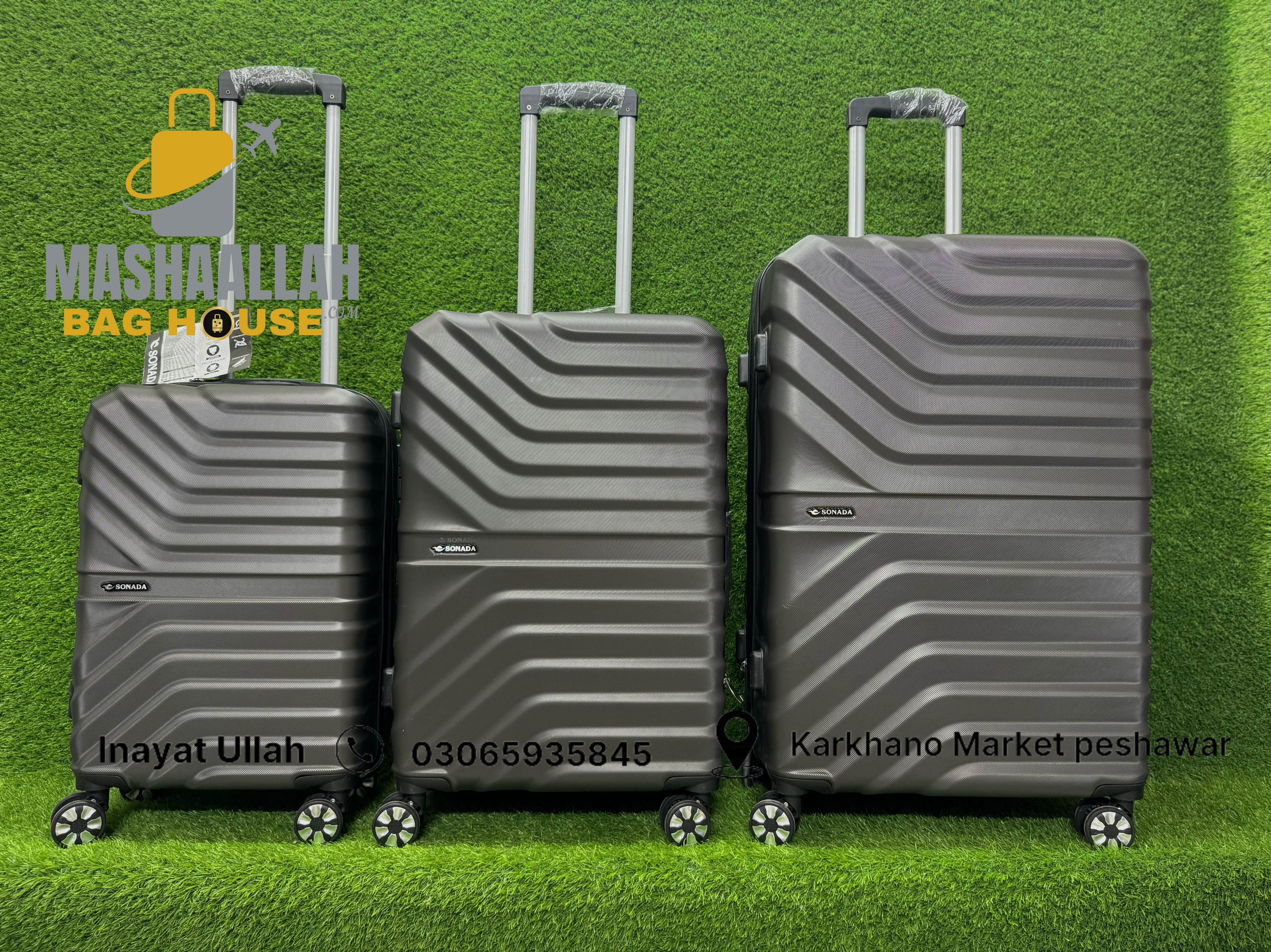 Sonada 3 Piece Hardside Luggage Set
