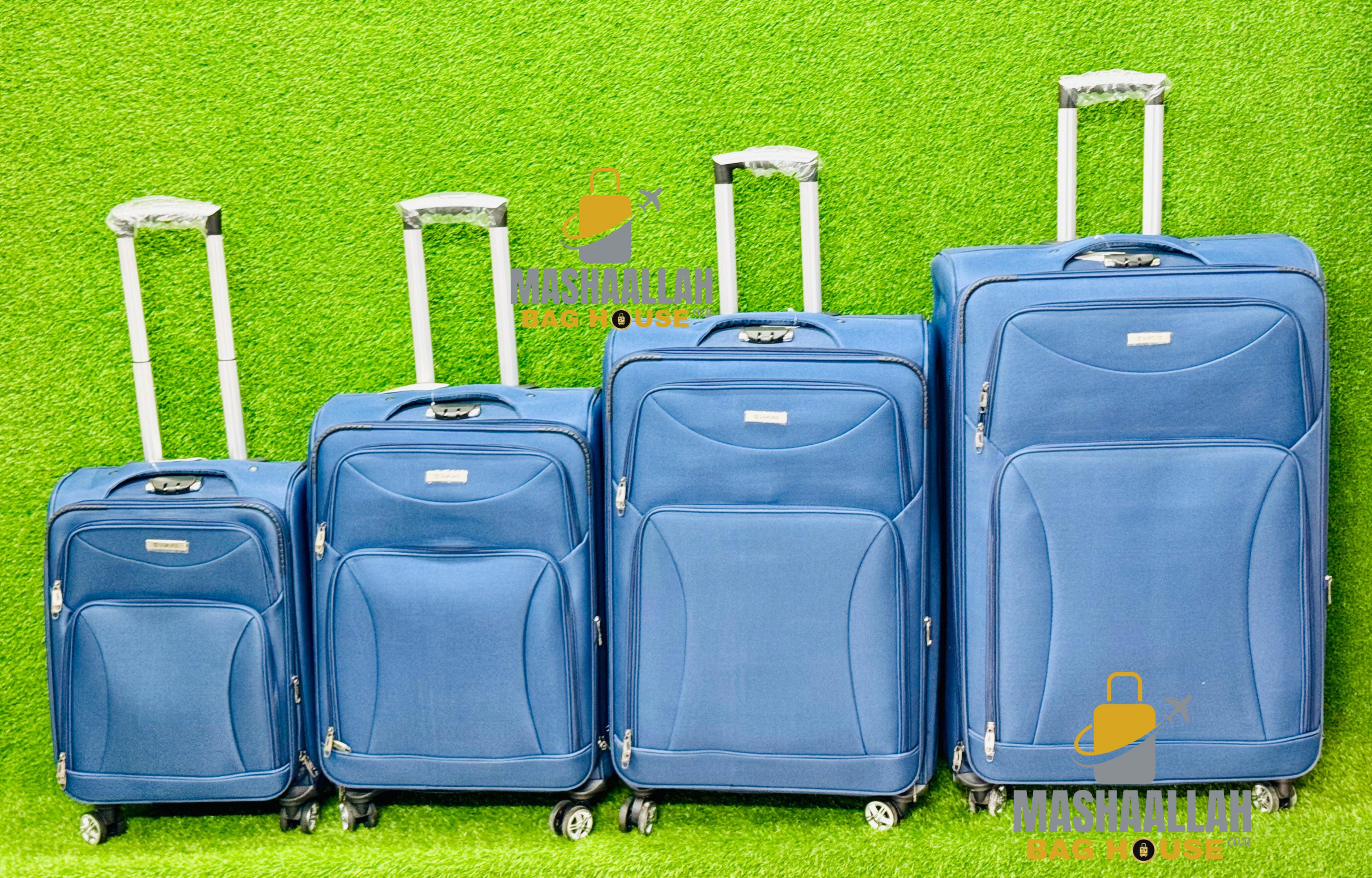 Sansiro 4 pics set softside luggage 4w