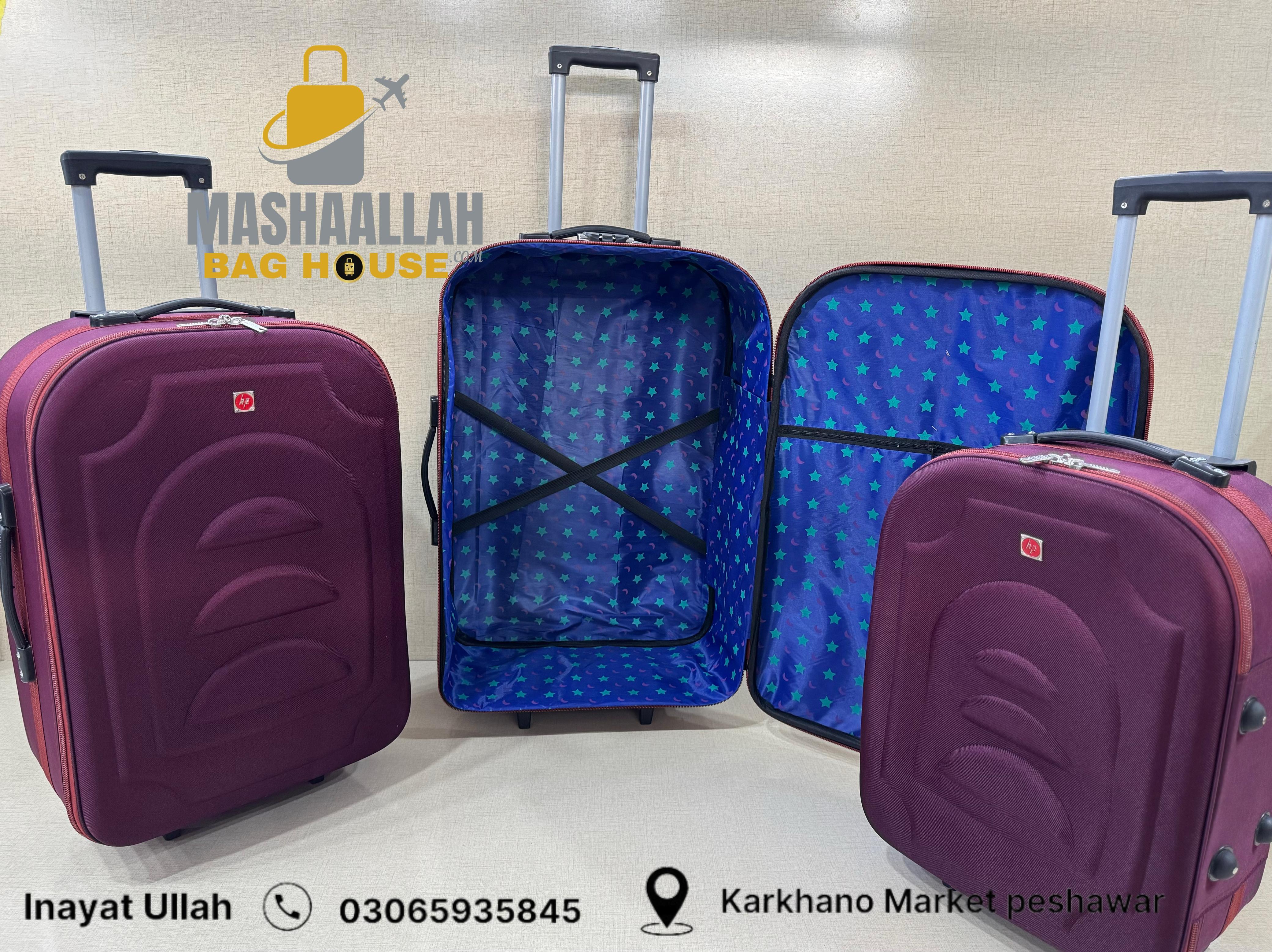 HP 3 pics luggage set