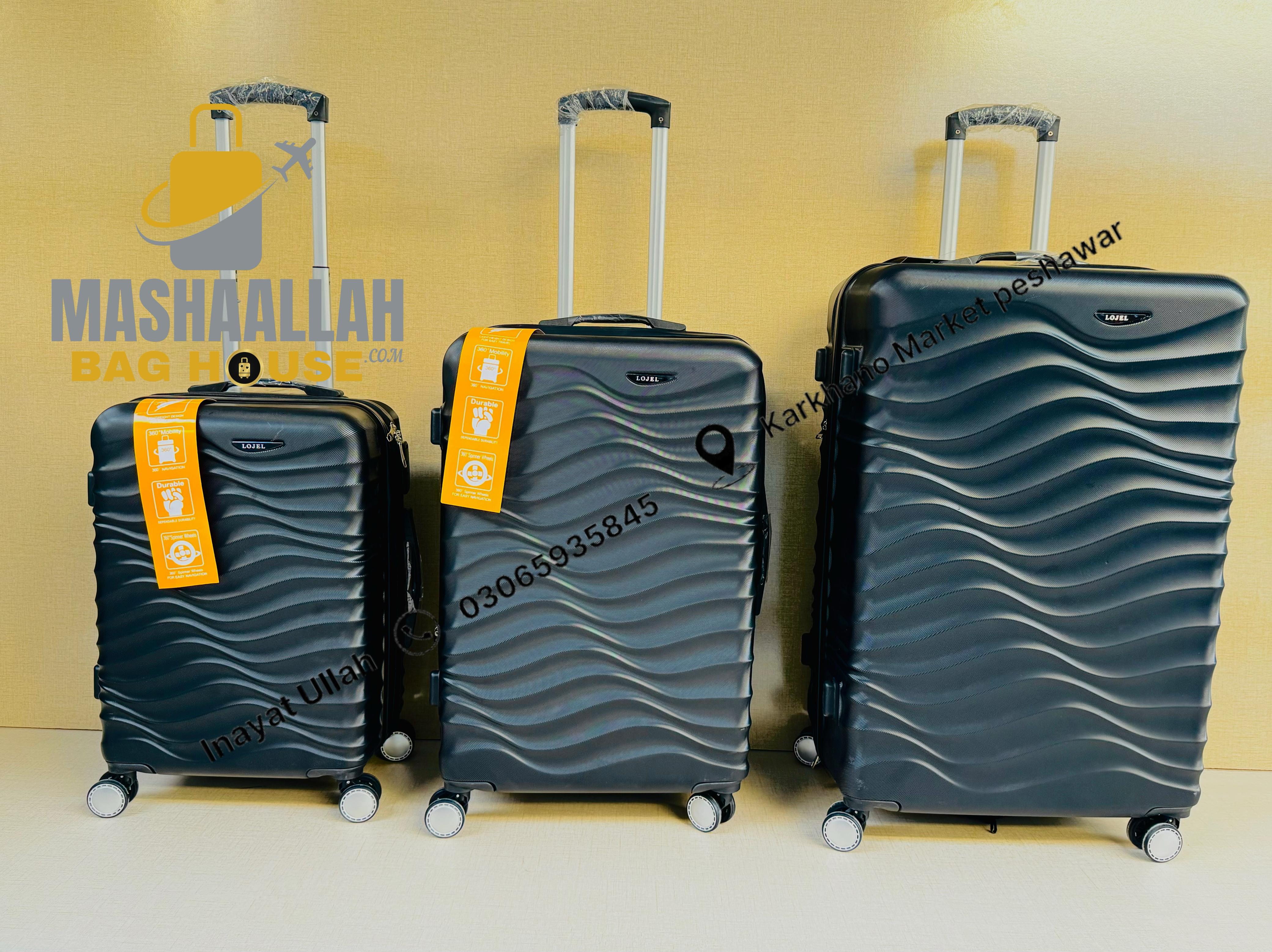 Lojel Hardside 3 Piece Luggage Set